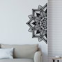 Wallity Mandala-S-1 Accesorio de Pared Decorativo de Metal Negro